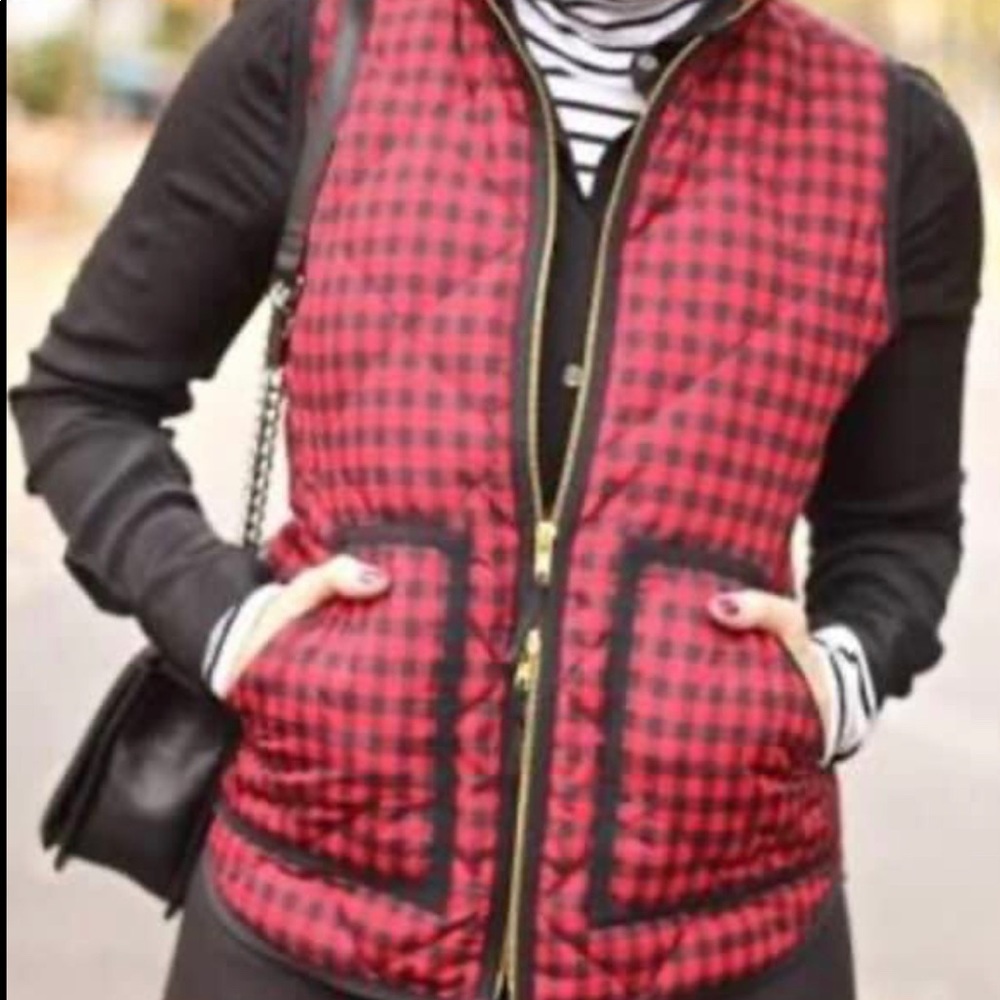 Buffalo Plaid J. Crew Factory vest